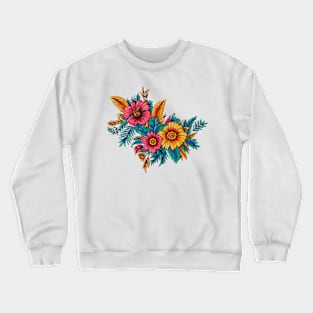 Colorful flowers. Crewneck Sweatshirt